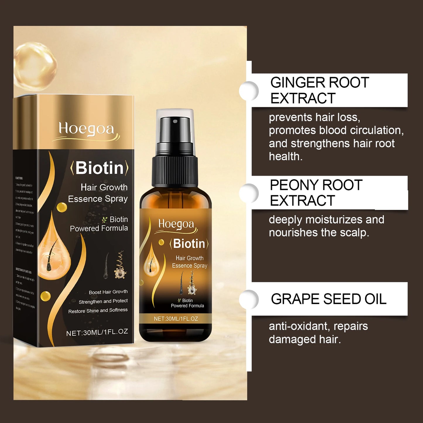 Gingeroil for hairgrowth